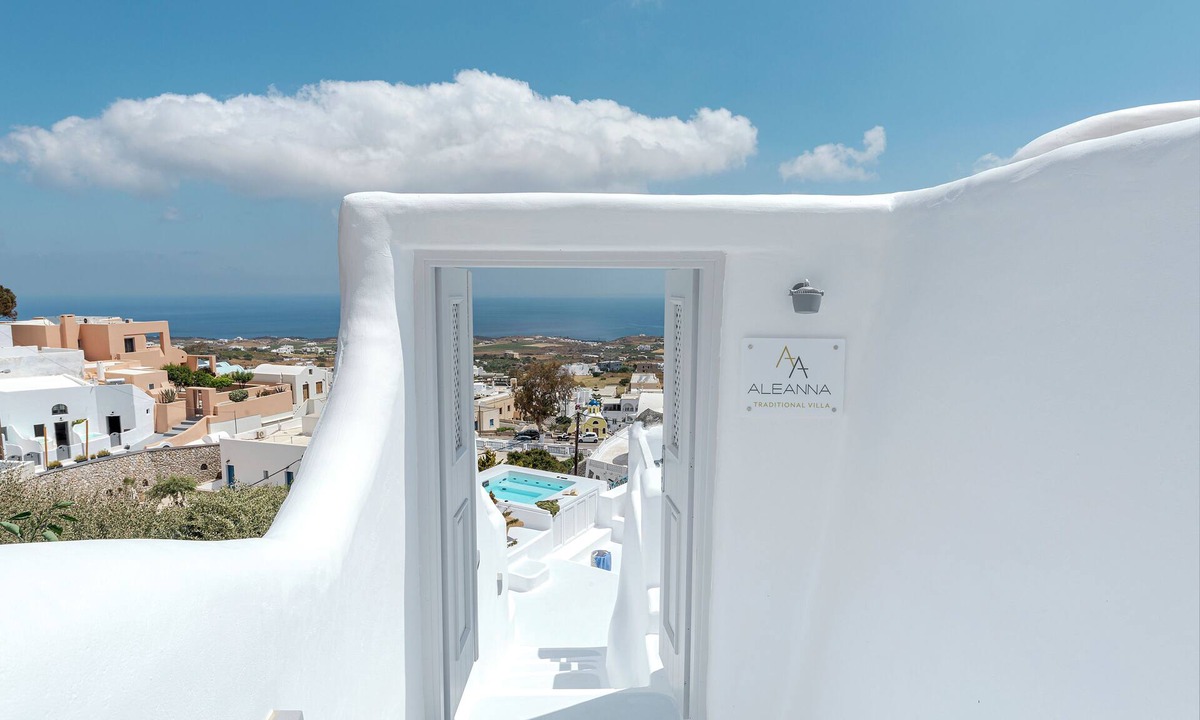Fira Villa | 3 Bedroom Villa with Outdoor Hot Tub & Sea View, Aleanna Traditional Villa