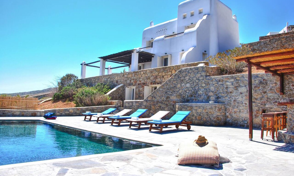 Mykonos Villa | 5 STARS Rated Traditional Villa W Infinite Sea View/Beach Walking Distance