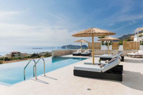 Falassarna Villa | Actea Seaview Villas - "Free" heated pool & 800m sea
