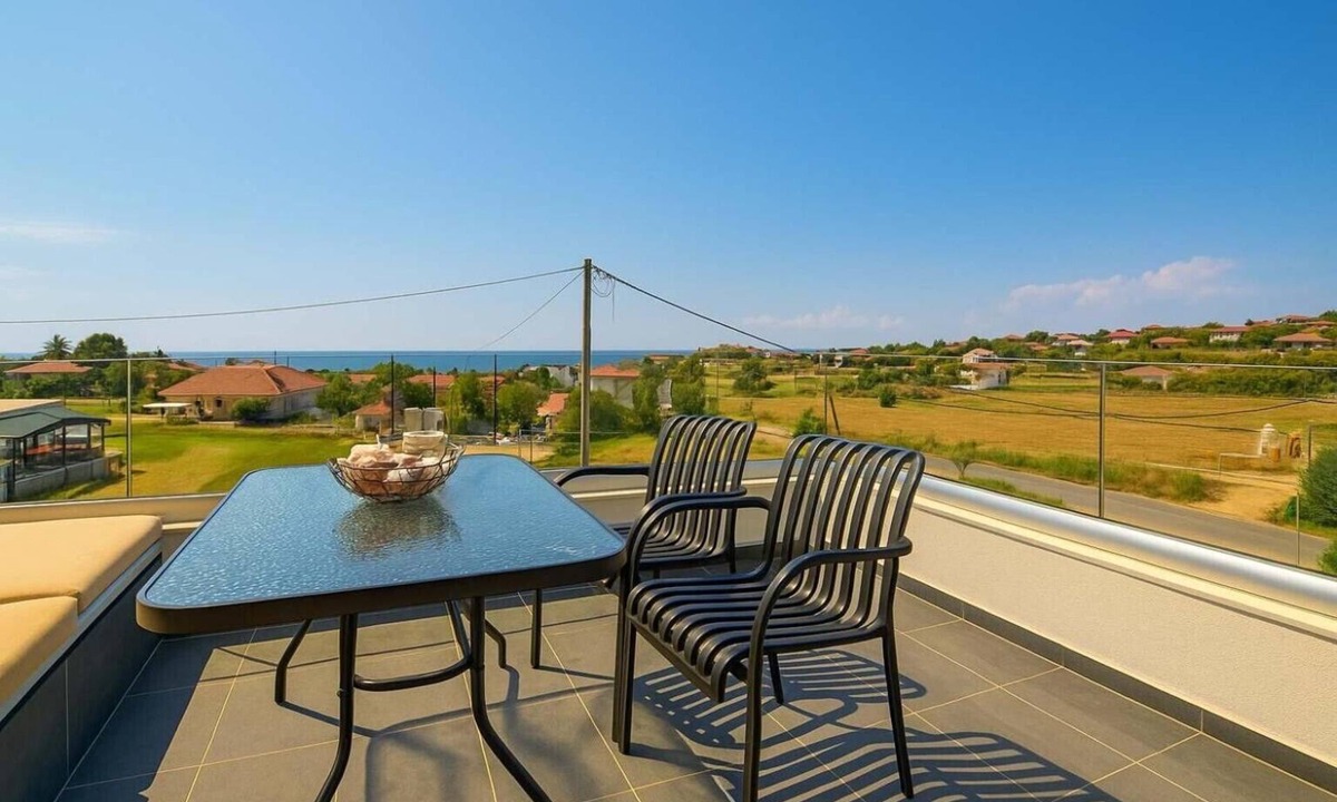 Nea Propontida Apartment | Apartment 'One Bedroom' with Sea View, Wi-Fi and Air Conditioning