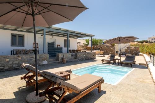 Parikia Apartment | Blue View Villa Apartment #1 Luxury Sea View Mini Shared Pool