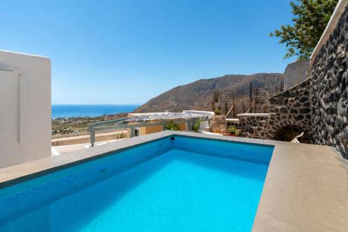 Kamari House | Blue Vine Villa - Private Pool - Panoramic Sea View