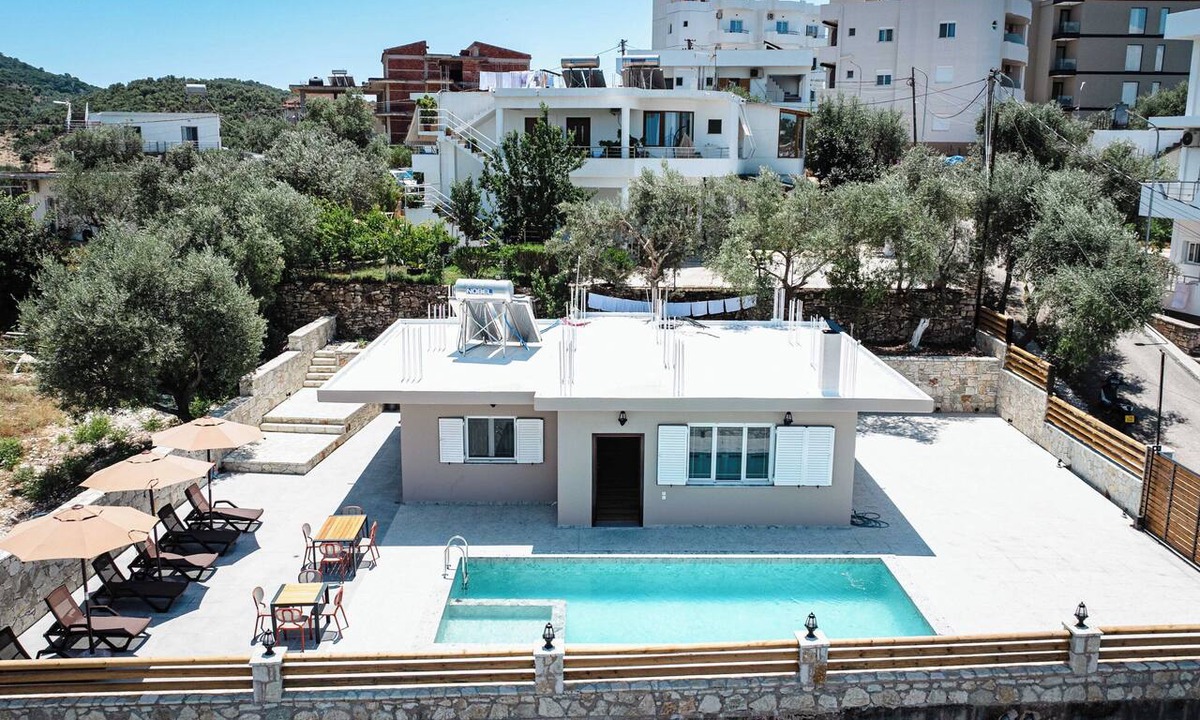 Ksamil Resort | Brand New Villa with private pool and parking. Beautiful Sea and City views!