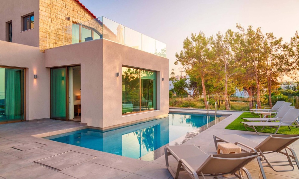 Kato Galatas Villa | Elvoria Villa III - Brand new villa with sea view
