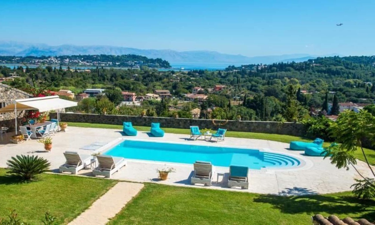 Viros Villa | Featuring a garden, a seasonal outdoor pool and sea views