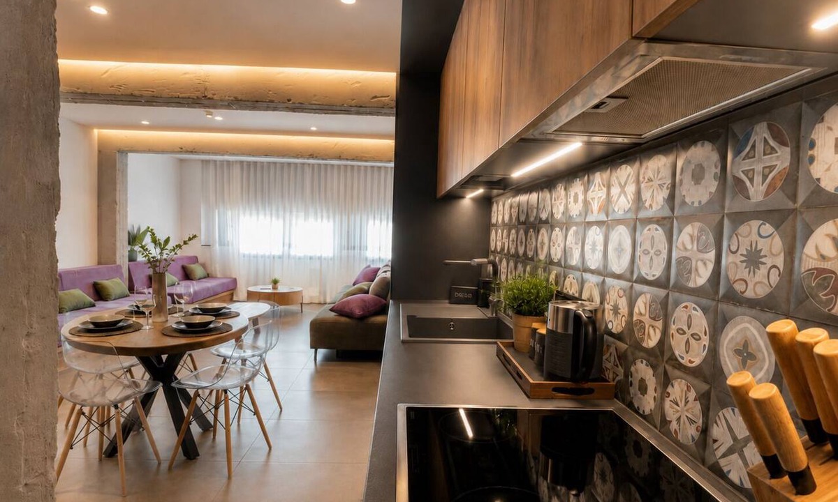 Koukaki Villa | Gold & Concrete Acropolis Residence