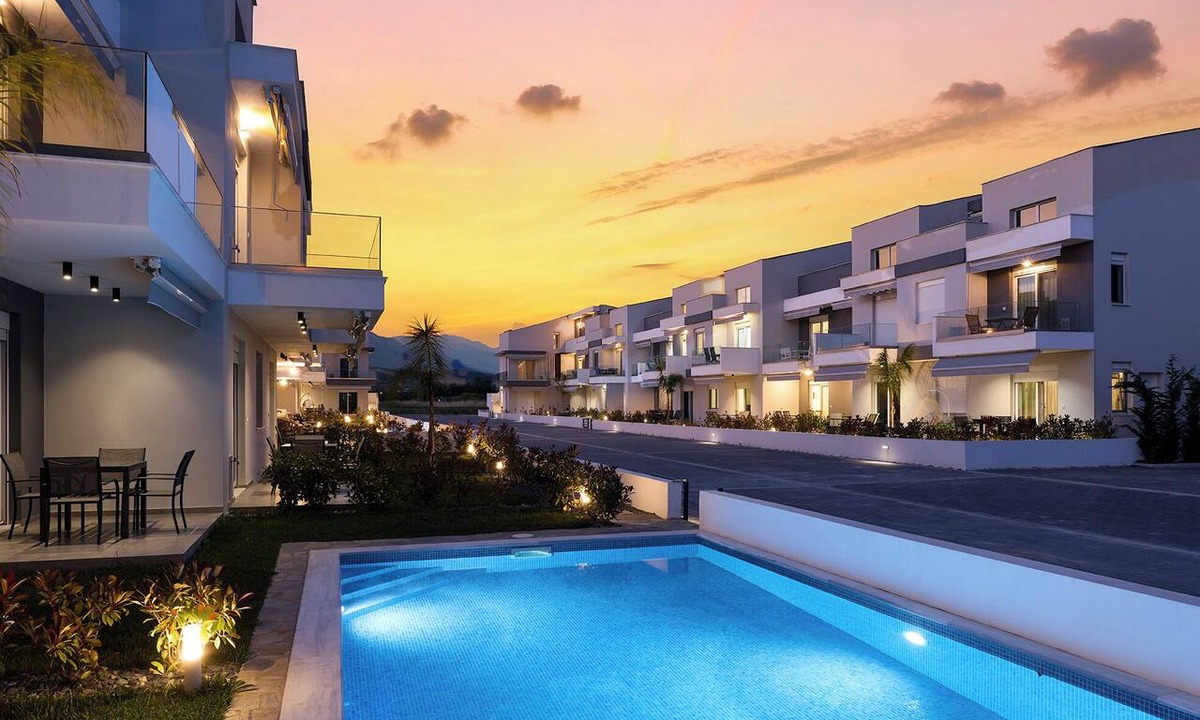 Pangaio Apartment | Green Almond One-Bedroom Apartment with Pool Access