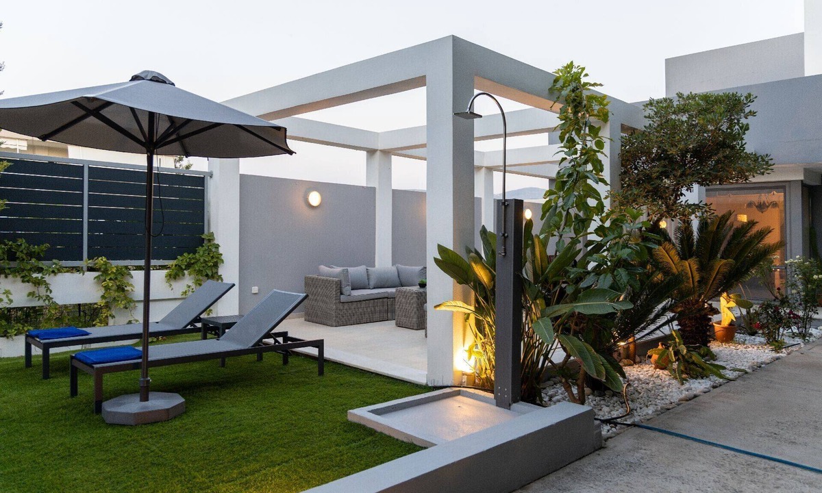 Rethymno Villa | Hestia Grey Villa with Guest House & Private Pool