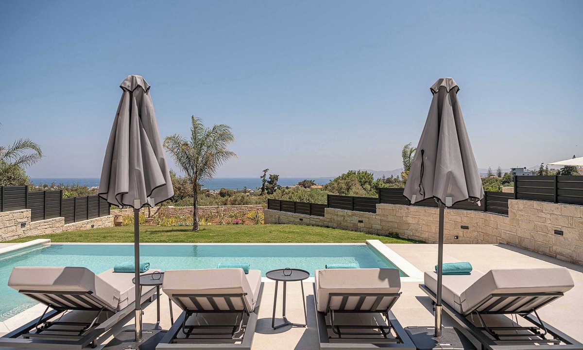 Agia Apartment | Kymélia Ground Suite With Private Pool & SeaView