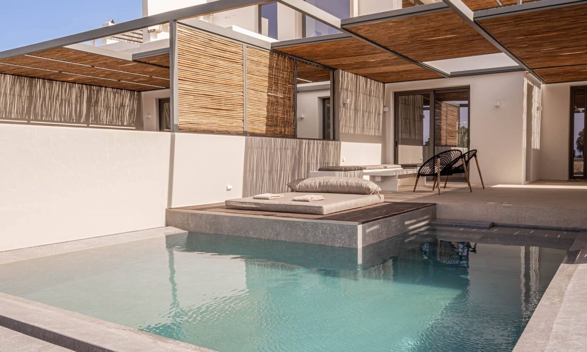 Tinos Town Apartment | Lavish Tinos Beachfront Suite | Adults only | Elysia Suite | Private Furnished.