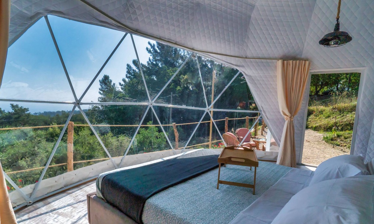 Armenistis House | Luxury dome tent in Ikaria Ap'esso 1