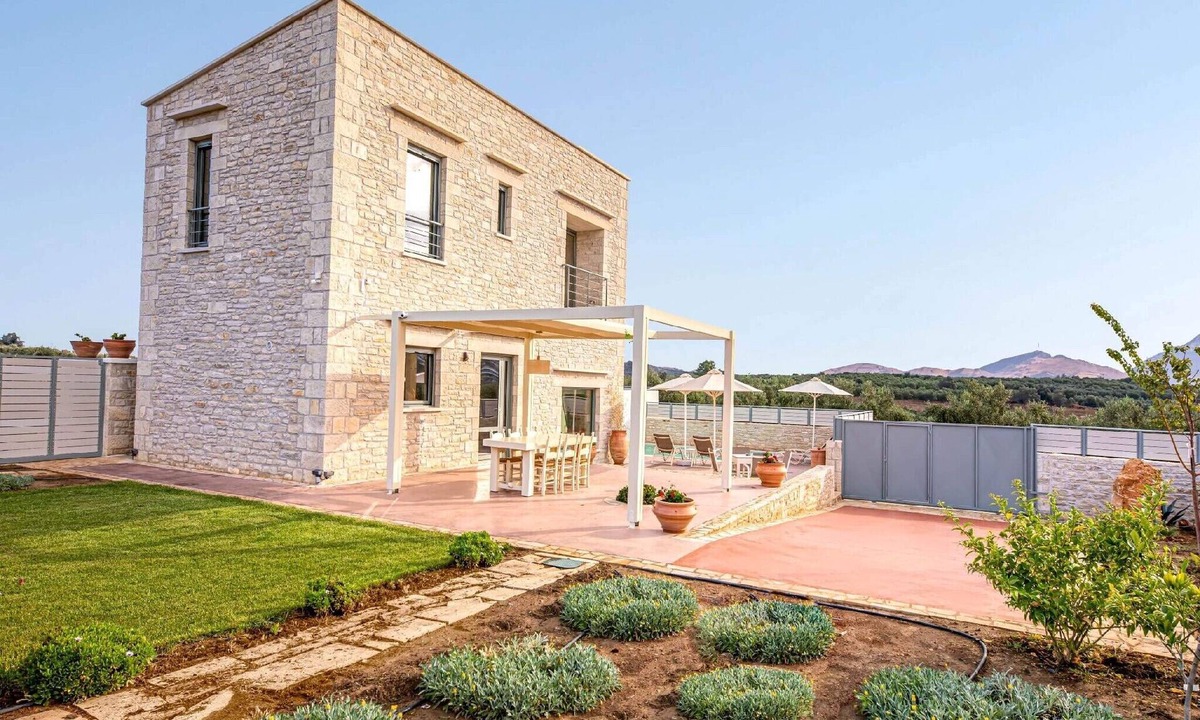 Panormos Villa | Magnificent Crete Villa | Villa Isla Bonita | Private Furnished Terrace