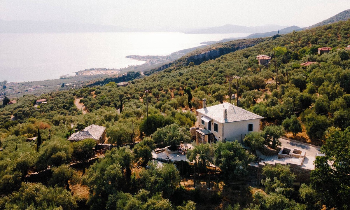 South Pelion House | Pelion country house in olive grove with view to the sea
