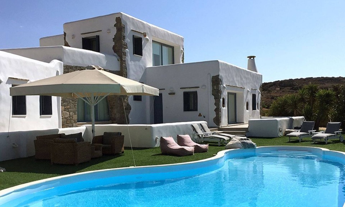 Paros Villa | Private villa, private pool, tennis court, gym, BBQ, wonderful sea view, sunset