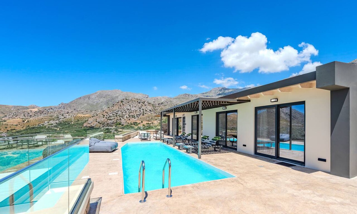 Agios Vasileios Villa | Rodia Luxury villa ,Sea View Retreat near Plakias