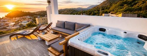Embonas Apartment | Rustic House Smaro Embonas - Jacuzzi Experience