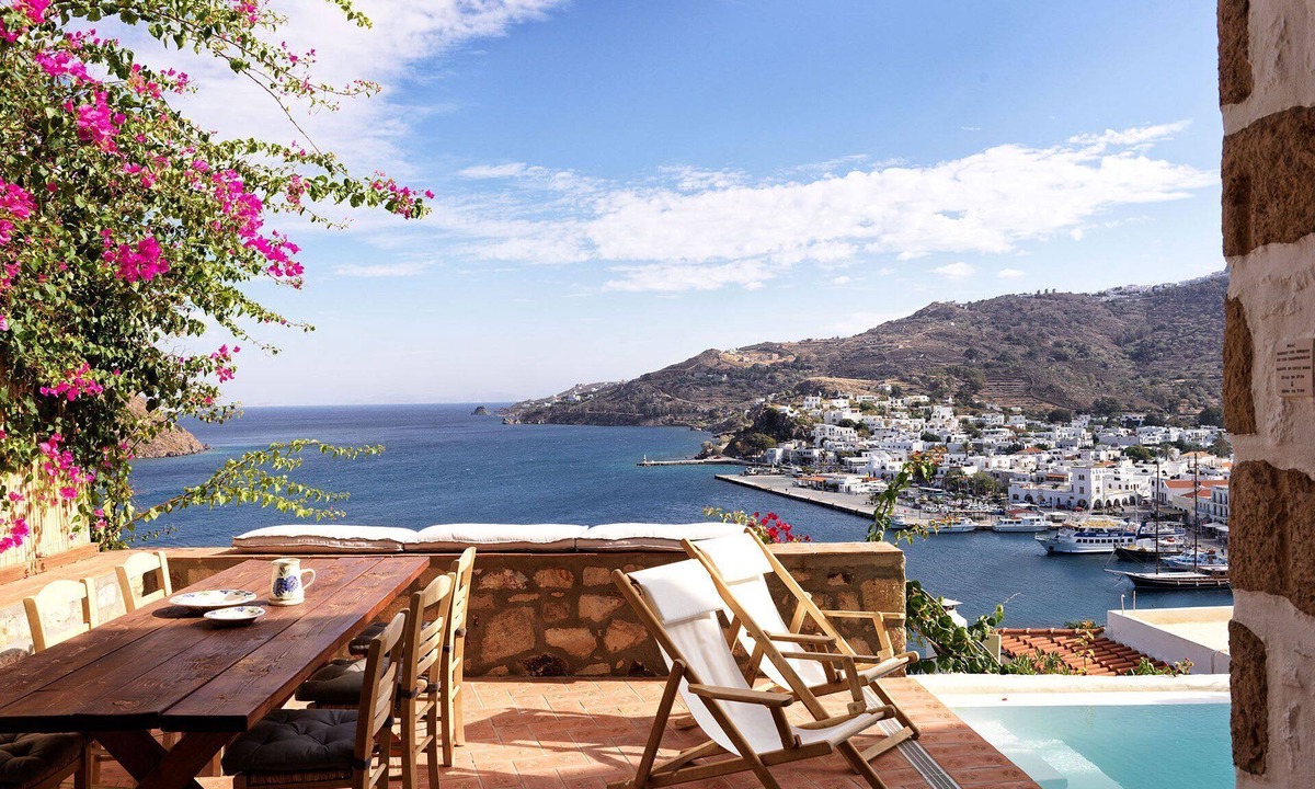 Skala Apartment | Sea-View House Private Pool & Hammam
