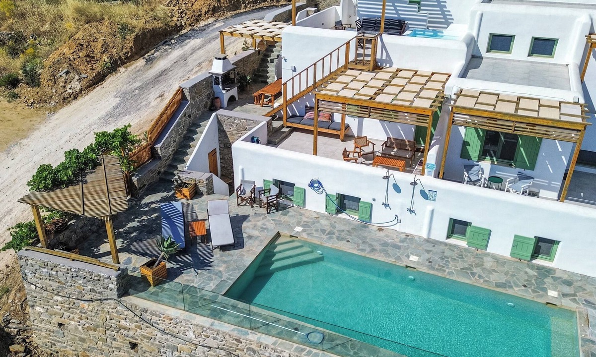 Lefkes Villa | Serene Paradise with Breathtaking Aegean Views