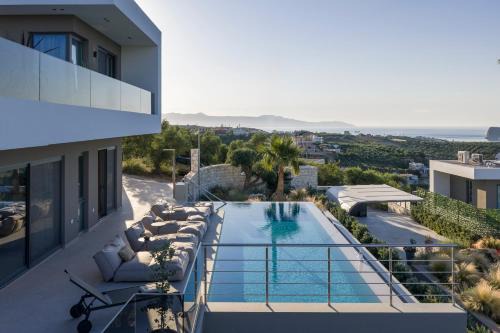 Stalos Villa | Sky Sea View Villas Heated Pool