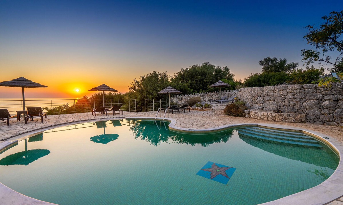 Fiskardo Apartment | Stone Cottages, Rigani sea view-shared pool
