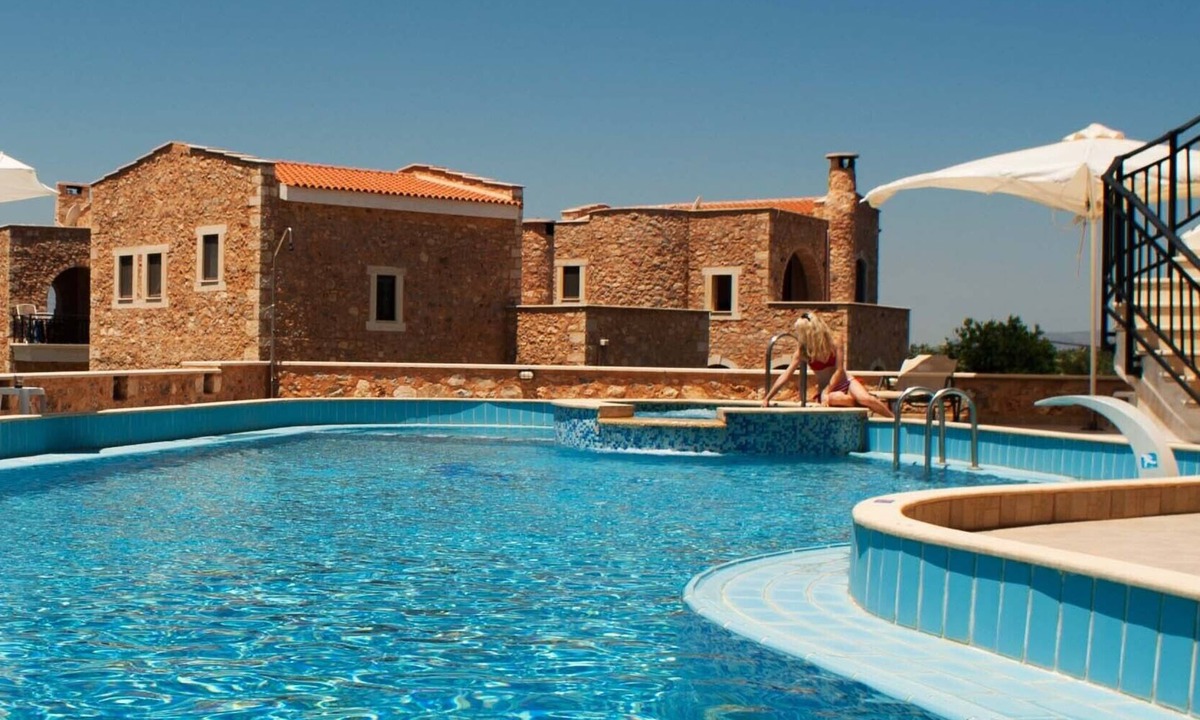 Apokoronas Villa | Stone villa common pool