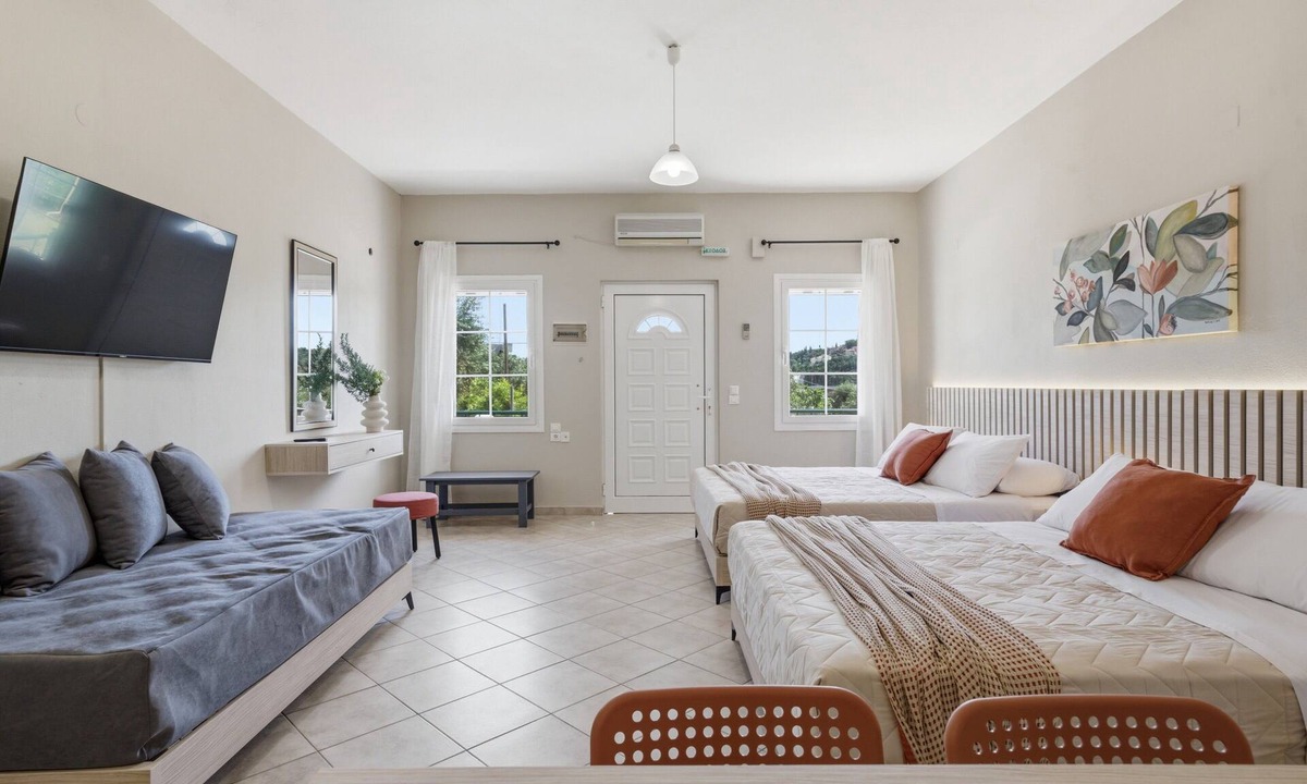Sivota Apartment | Studio Apartment '3' with Mountain View, Wi-Fi and Air Conditioning