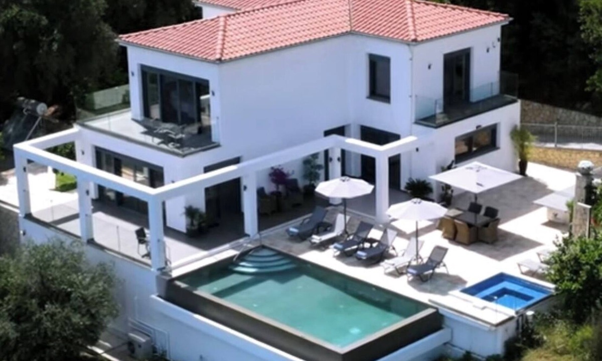 Paleokastritsa Villa | Stunning contemporary Villa set amongst olive trees. Beautiful scenery