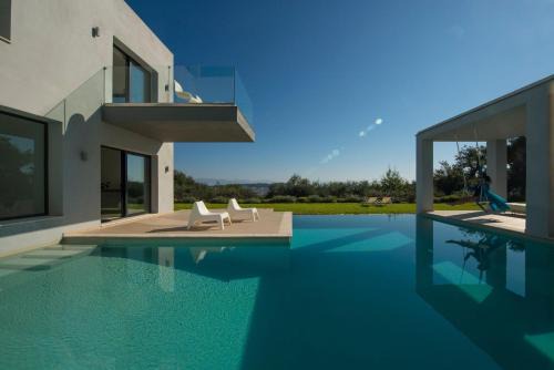 Agios Markos Villa | Super Luxury Corfu Villa Villa Eve Private Pool Sea View 4 Bdr Kastania