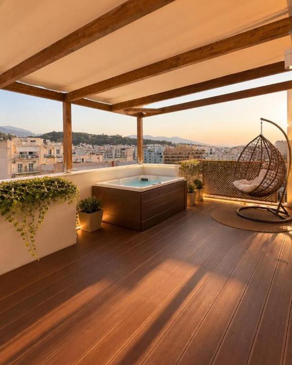 Zavlani Apartment | The Boheme Loft - Heated Jacuzzi and Sea View