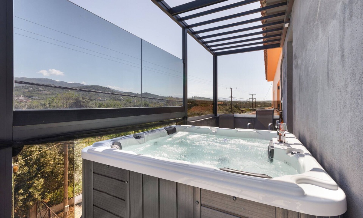 Perivolia Apartment | Three-Bedroom Apartment with Balcony, Hot Tub, Wi-Fi, and Air Conditioning