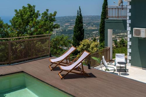 Mousata Villa | Trithea Seaview Villa with Pool Quiet and Relaxing