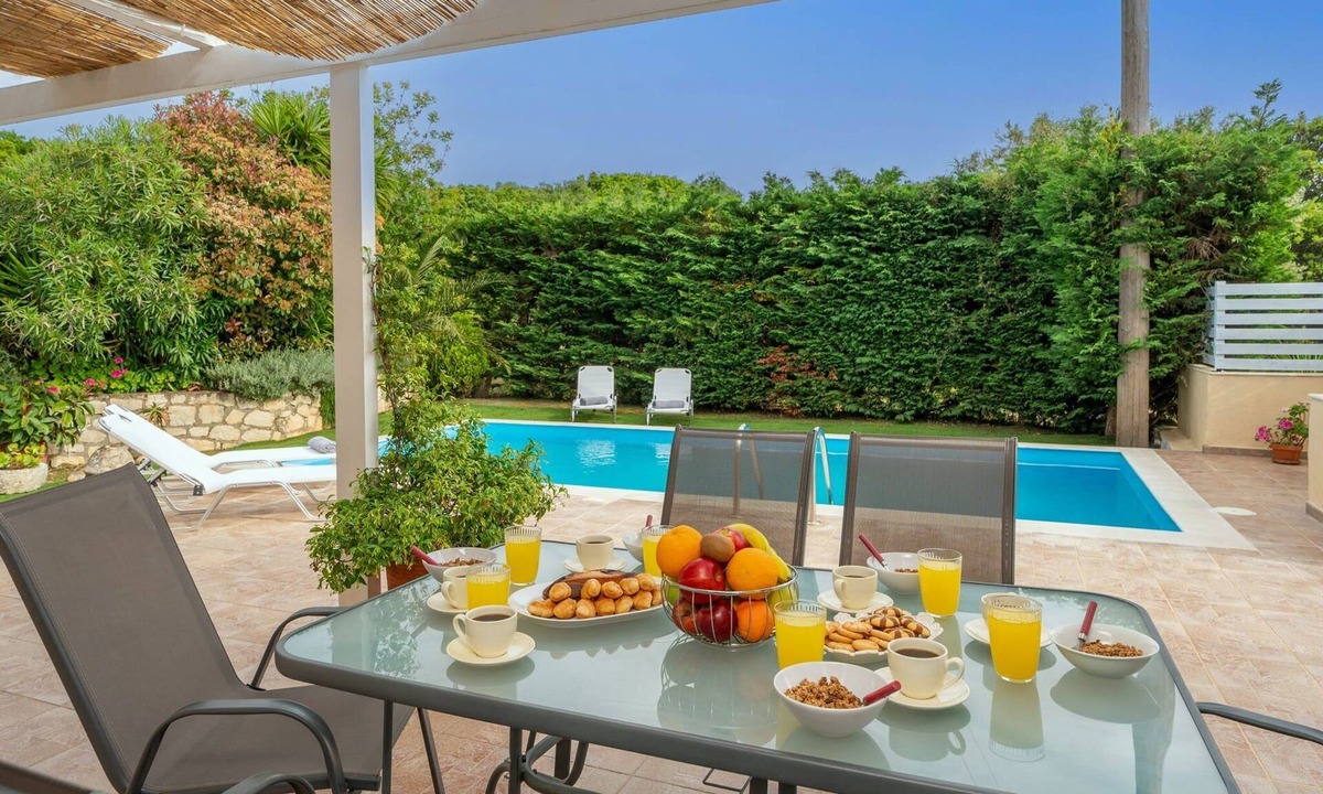Vasilikiadhes Villa | Villa Elis, 3 BDR, Garden Views, Private Pool, Furnished Terrace, Kefalonia