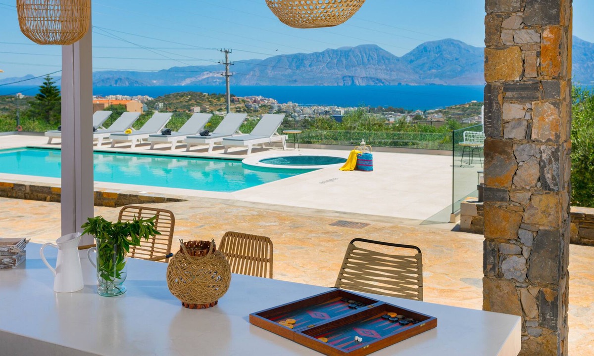 Agios Nikolaos Town House | Villa Enigma - 3 bedroom villa with a private pool and jacuzzi