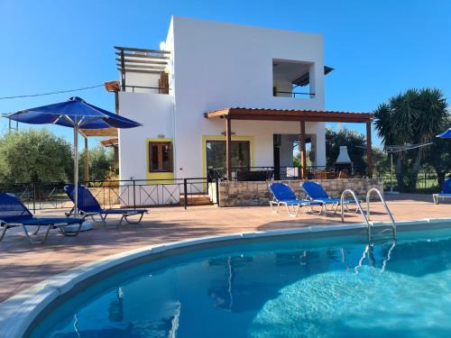Apokoronas Villa | Villa Helios, private gated pool + big patio