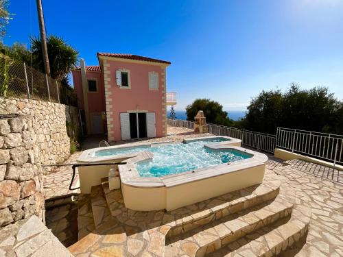 Ratzakli Villa | Villa Kaminia Rose private pool & Jacuzzi