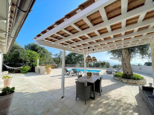 Makratika Villa | VILLA KRISTINA 2BR Villa NR Gaios w Seaview and Pool