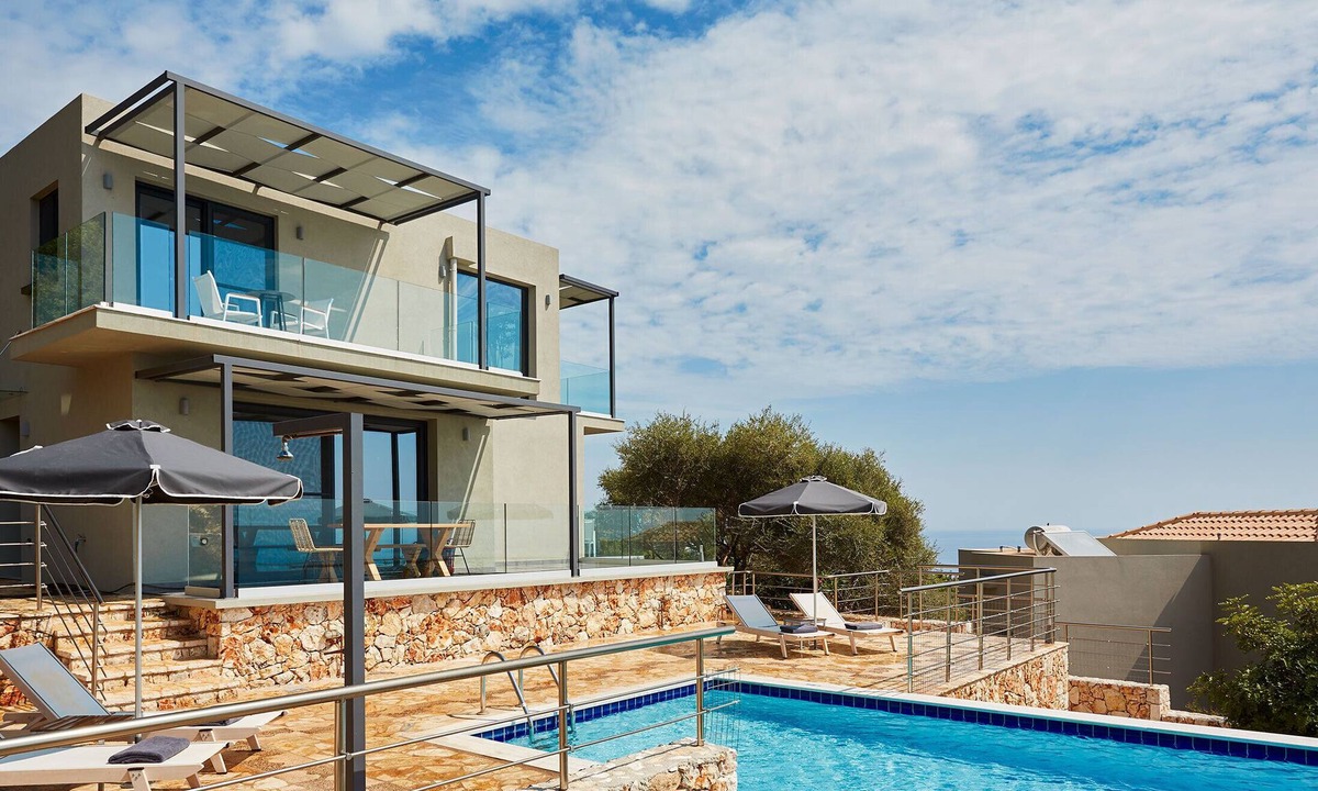 Skala Villa | Villa Mare , this brand new stylish villa boasts spectacular sea views!