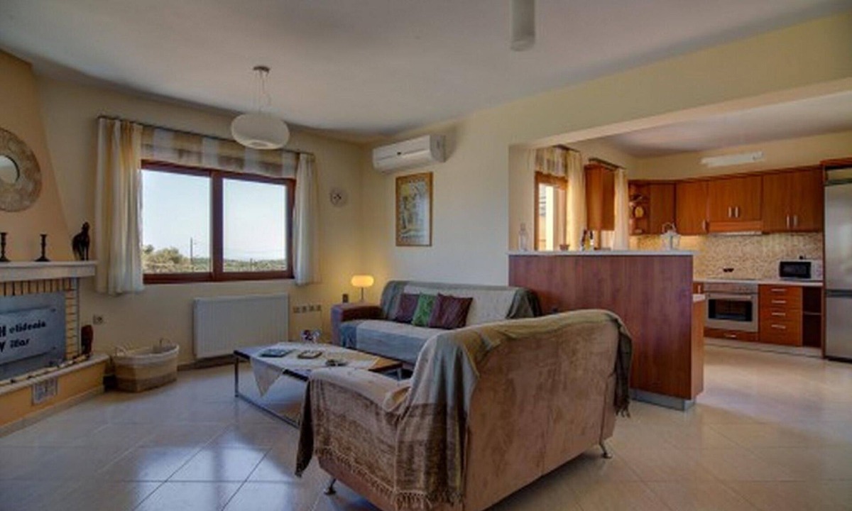Houdetsi House | Villa Stefanos, sea views, private pool, Rethymno
