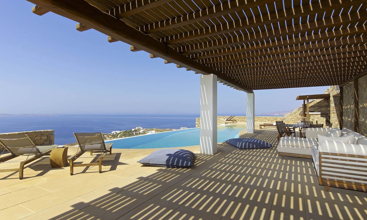 Houlakia House | Villa Theo Unique Sunset Views Large Heated Pool