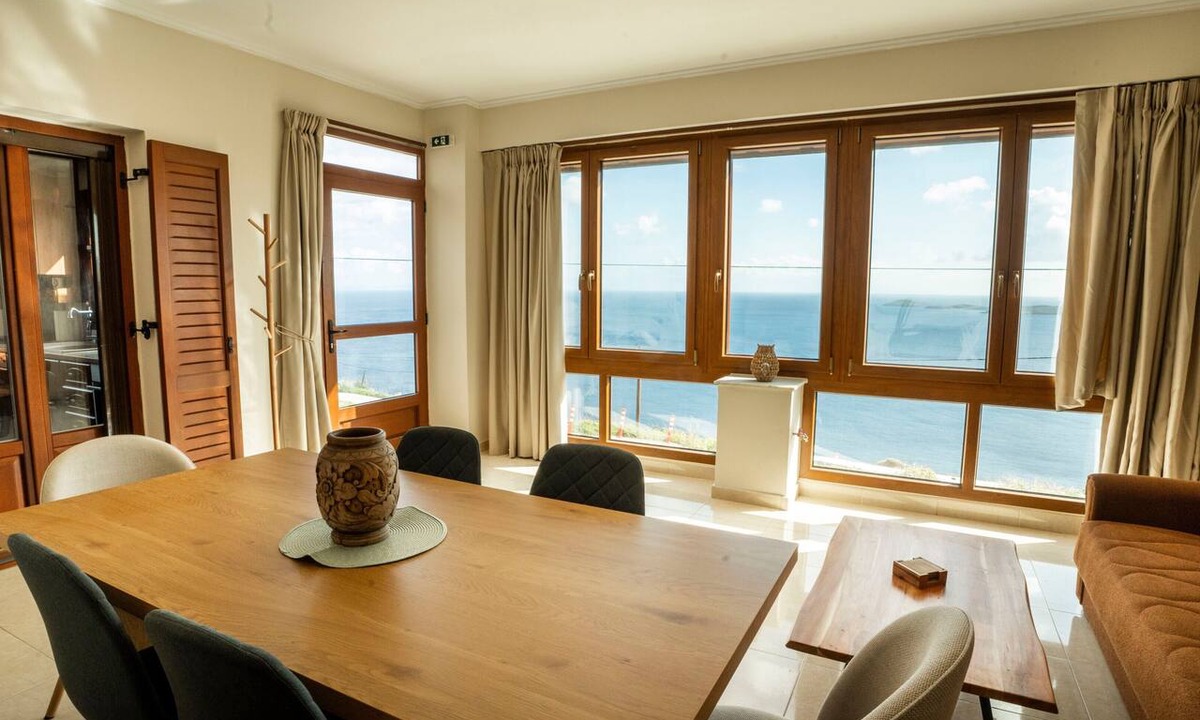 Ano Siros Villa | Villa 'Vignetta Mare 2br Seaview Retreat' with Sea View, Wi-Fi and Air Conditioning