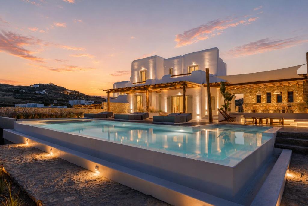 Xilokeratidi Villa | Villa Yasemin - Mykonos Paradise - Views - Pool - Large Garden