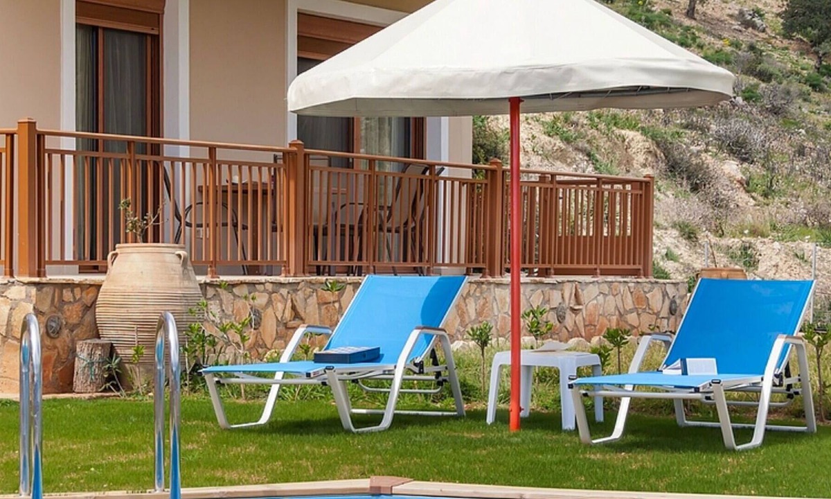 Triopetra Villa | Wonderful private villa with private pool, WIFI, A/C, TV, patio, panoramic view and parking