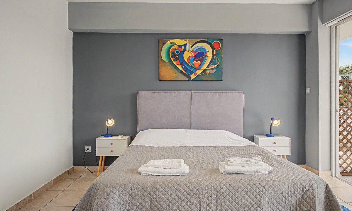 Rafina Apartment | Xenia Bauhaus Rafina Apartment with Mountain View, Wi-Fi, AC. Class room Available