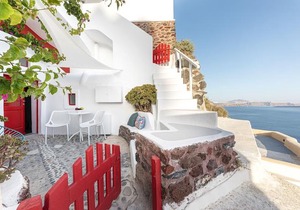 White Cave by Caldera Houses in Santorini
