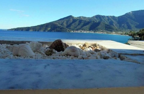 Golden Beach Apartment | 1 Bedroom Apartment with Terrace and Aegean Sea View
