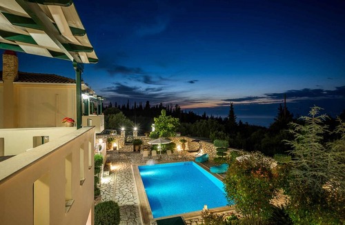 Agios Nikitas Villa | 2 exclusive pool luxury villas for 4p,views to the Ionian sea,3km from beaches