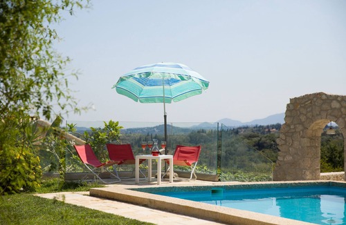 Agios Markos Cottage | An old olive press villa with breathtaking panoramic views