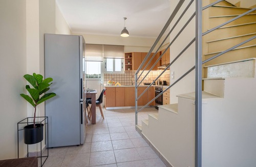 Skala Apartment | Apartment 'Solomos' with Sea View, Wi-Fi and Air Conditioning