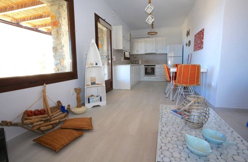 Pisses Apartment | Aristeos beach-front luxury 2-bdrm apt, tranquil location, sea-viewing, on beach