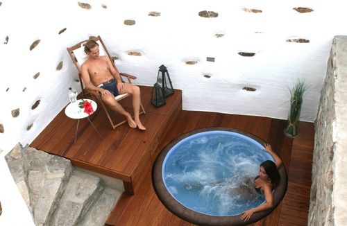 Lefkes Villa | Beautiful traditional house with private terraces and jacuzzi